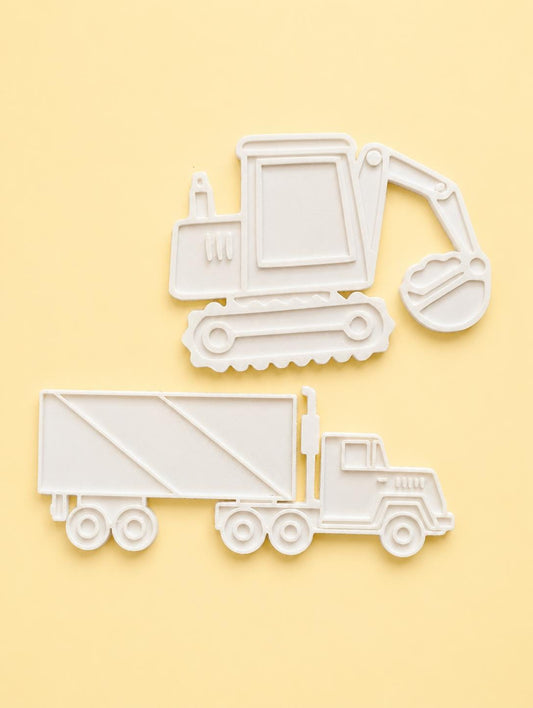 Reusable Vehicle Craft Set for Kids | Paintable Toddler Coloring Activity (Set of 5)