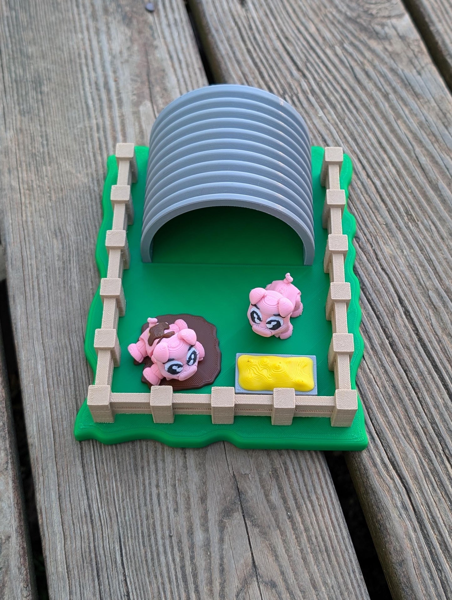 Little Pig Farm Playset | Montessori Farm Toy with Barn, Fence & Pigs