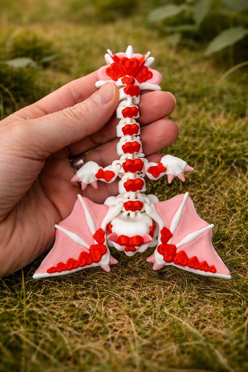 Articulating Love Dragon — Valentine Two-Pack Fidget Toy
