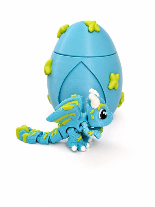 Stargazer Dragon Egg Fidget Toy — Articulated Baby Dragon Surprise