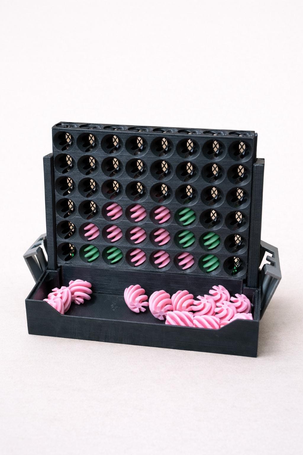 Spiral Connect 4 Travel Game | Folding Strategy Board Game with Custom Colors