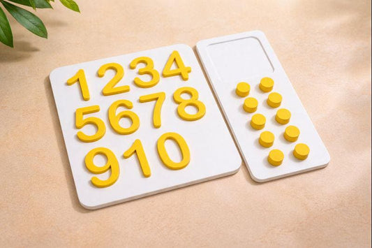 Montessori Number Board — 3D Printed Early Math Learning Set