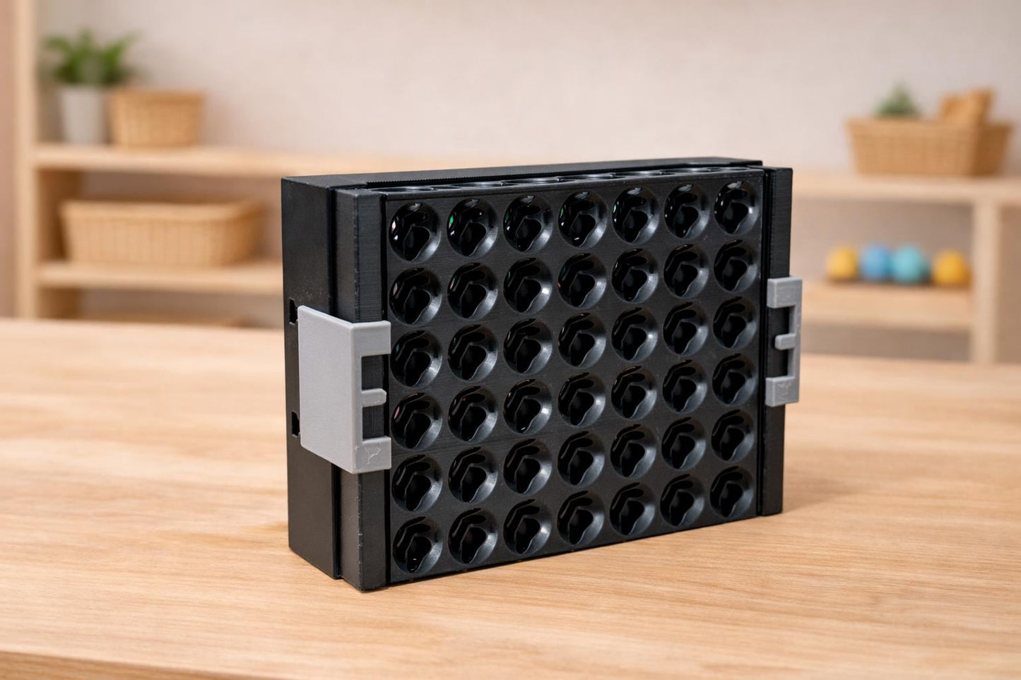 Spiral Connect 4 Travel Game | Folding Strategy Board Game with Custom Colors