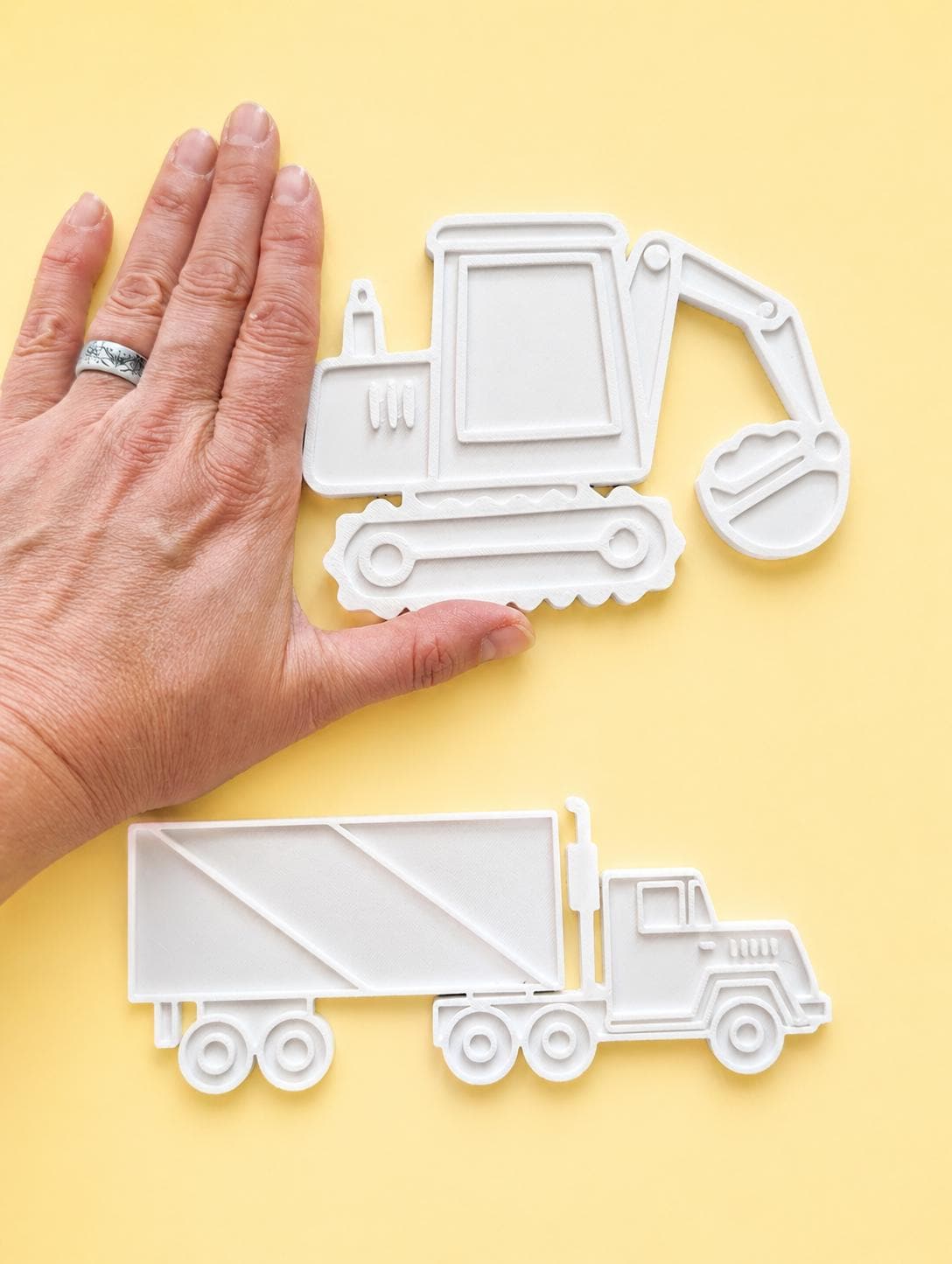 Reusable Vehicle Craft Set for Kids | Paintable Toddler Coloring Activity (Set of 5)