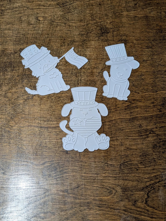 Paintable 4th of July Puppy Craft Set | Reusable Toddler Art Activity