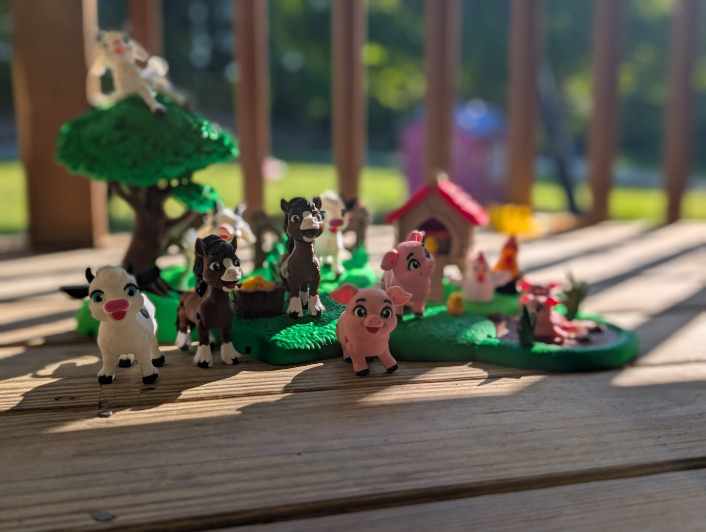Tiny Farm Collection Mega Playset — 5 Connected Farm Sets & Articulating Animals