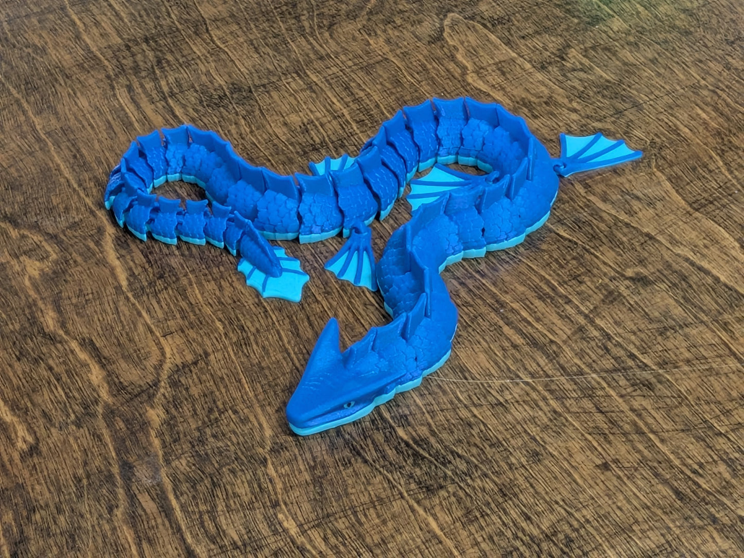 Water Serpent Dragon — 14 Inch Fully Articulating dragon, Water Safe toys, Leviathan Toy