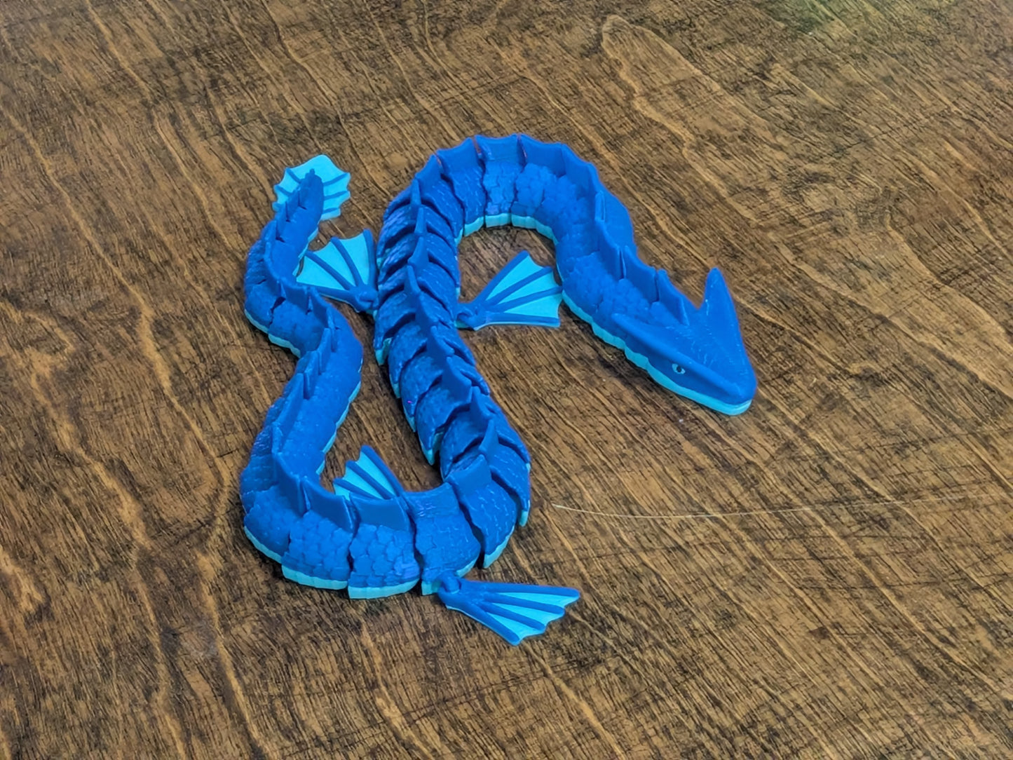 Water Serpent Dragon — 14 Inch Fully Articulating dragon, Water Safe toys, Leviathan Toy