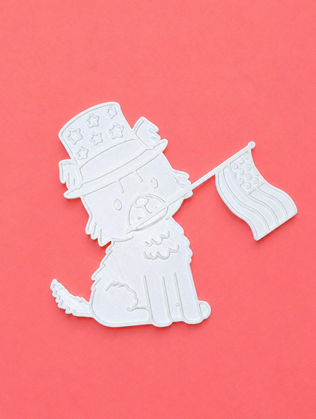 Paintable 4th of July Puppy Craft Set | Reusable Toddler Art Activity