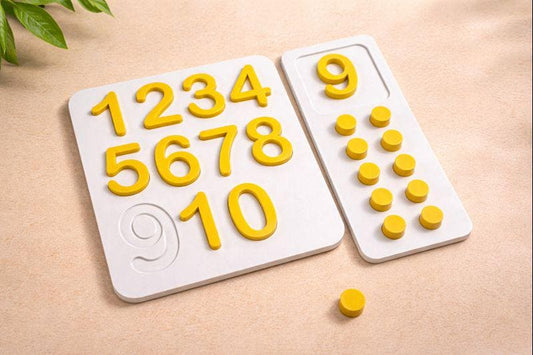 Montessori Number Board — 3D Printed Early Math Learning Set