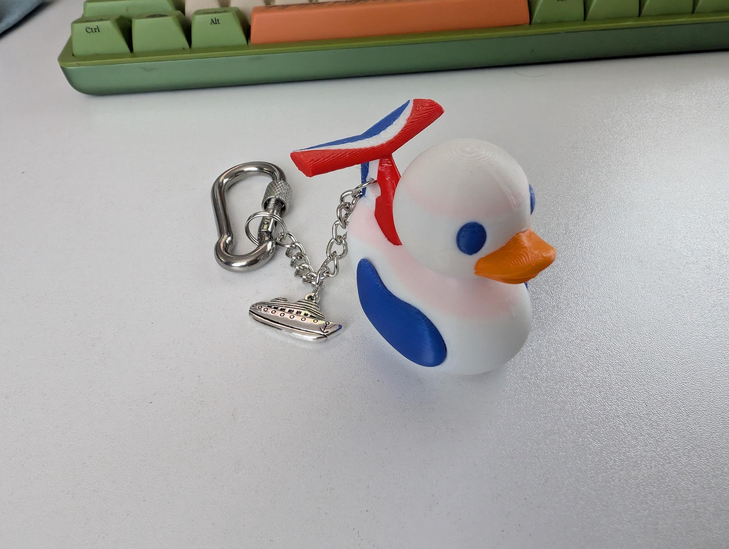 Cruise Duck Bag Charm & Keychain | Custom Travel Duck Accessory
