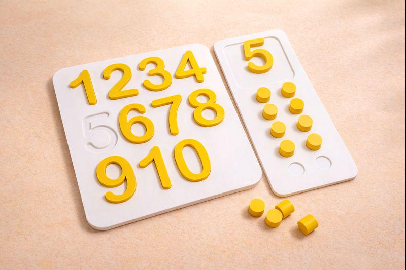Montessori Number Board — 3D Printed Early Math Learning Set