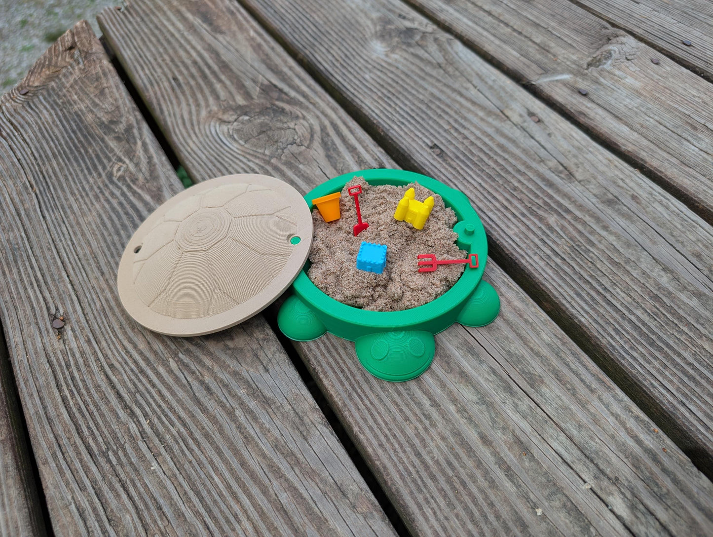 Mini Turtle Sandbox Sensory Play Kit | Montessori Kinetic Sand Toy for Toddlers