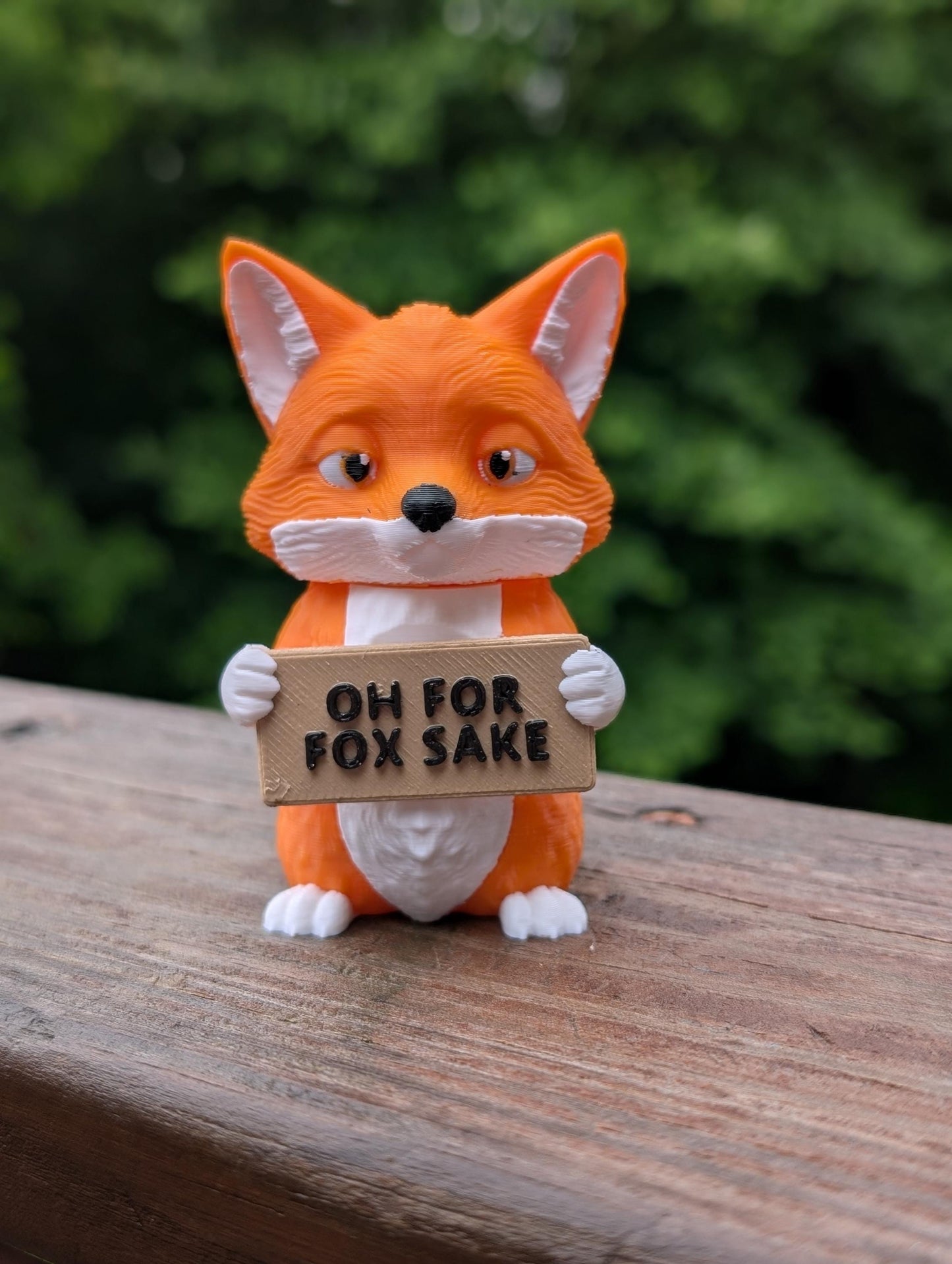 Oh For Fox Sake, Grumpy Fox Desk Figurine & Paperweight